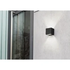 Lutec GEMINI Wandlamp Mat zwart LED 9W Sale