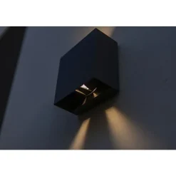 Lutec GEMINI Wandlamp Mat zwart LED 10W Clearance