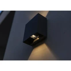 Lutec GEMINI Wandlamp Mat zwart LED 10W Clearance