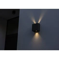 Lutec GEMINI Wandlamp Mat zwart LED 10W Clearance