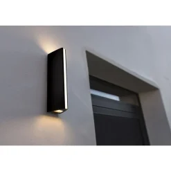 Lutec LEO Wandlamp Mat zwart LED 14,5W Outlet