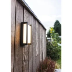 Lutec QUBO Wandlamp Donkergrijs LED 17,3W Discount