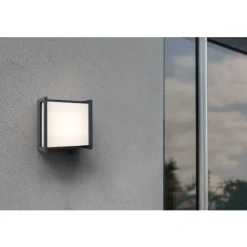 Lutec QUBO Wandlamp Donkergrijs LED 9,5W Discount