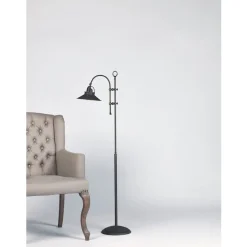 Marckdael BILIARDO INDOOR FLOOR LAMP 1120 DARK BRONZE H130 1*E27 + METAL SHE Hot