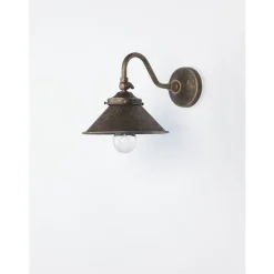 Marckdael BILIARDO INDOOR WALL LIGHT 0099/15/A1 ANTIQUE BRASS ROUND 1*E27 Clearance