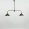 Marckdael BILIARDO INDOOR 0187/2F ANTIQUE BRASS 2*E27 + METAL SHELL