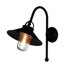 Marckdael BILIARDO OUTDOOR  WALL LIGHT 3018/A1 BLACK 1*E27 DIA 25CM Clearance