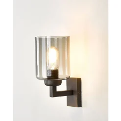 Marckdael BOSTON WALL LIGHT 0284-A1 DARK BRONZE QUADRO 1*E27 Discount