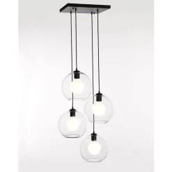 Marckdael CEILING LAMP 4040-PL4 SQUARE BLACK 40-40CM 4*E27 + New
