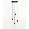Marckdael CEILING LAMP 2606-PL4 35CM NERO FOR GLASS 4*E27 Clearance