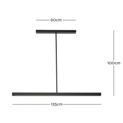 Marckdael CEILINGLAMP SERIE 1608 PROFILE 125CM NERO DOTLESS New