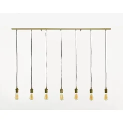 Marckdael CORDOBA CEILING LAMP 06735-T7 OTTONE 7*E27 + TISSUE BLACK Hot