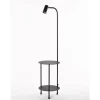 Marckdael FLOORLAMP 1308-LG1-GU10 WITH TABLE NERO 1*GU10 New