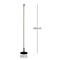Marckdael FLOORLAMP 1330-LG1-LED 130CM DIMMABLE NERO TOUCH Sale