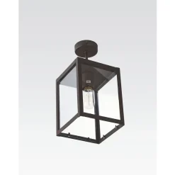 Marckdael QUADRO 3321-PL1 SMALL PLAFONIER GLAS ROEST 1*E27 Clearance