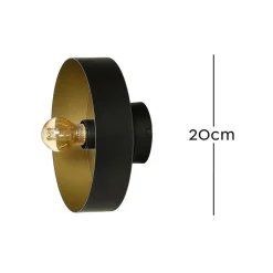Marckdael WALL LIGHT 0960 D200 BLACK GOLD 1*E27 Clearance