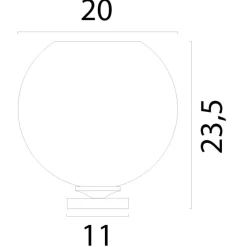 Masterlight Corda 1-light matt black h.23,5cm Outlet