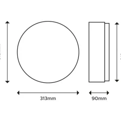 Philips Lighting BALANCE CL257 EC RD 17W 27K N HV IP44 06 Sale