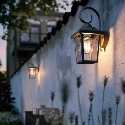 Philips Lighting Buzzard wall lantern black 1x60W 230V Hot