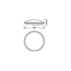 Philips Lighting Cavanal SS RD 12W 27K W HV IP20 06 Clearance