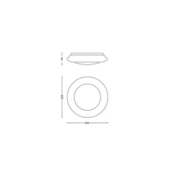 Philips Lighting Cinnabar 4000K ceiling lamp white 17W New