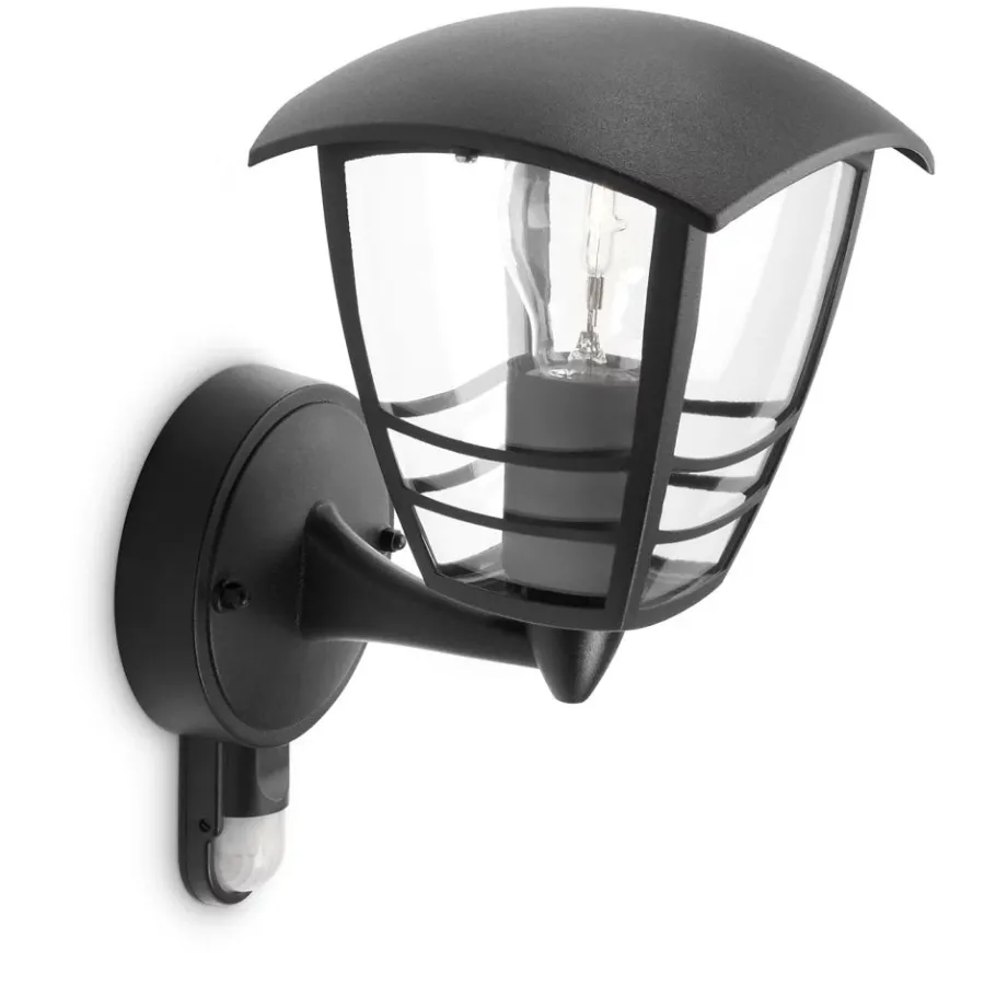 Philips Lighting Creek wall lantern black 1x60W 230V