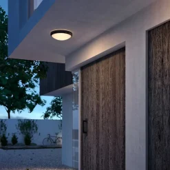 Philips Lighting Doris Ceiling 6W 27K Black IP54 HV Outlet