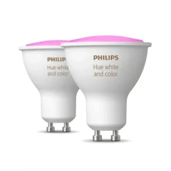 Philips Lighting Hue White and color ambiance Verpakking met 2 stuks, GU10 Discount