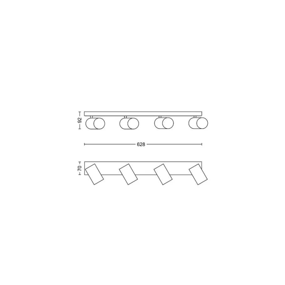 Philips Lighting KOSIPO bar/tube white 4xNW 230V Best