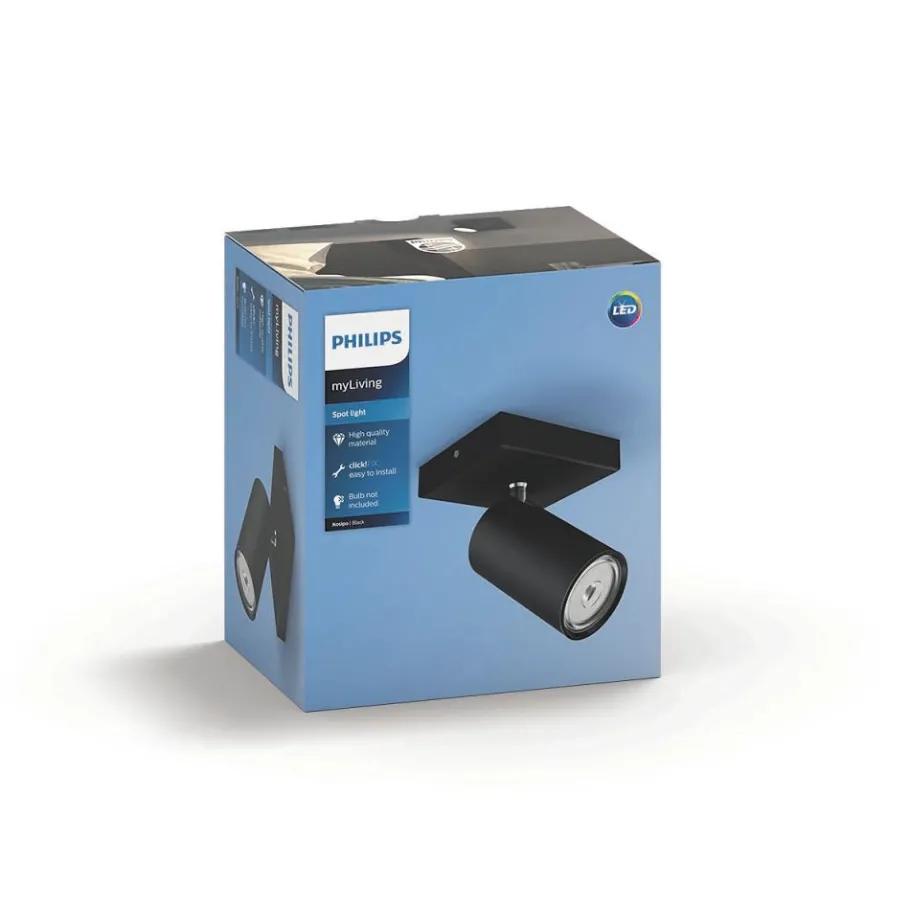 Philips Lighting KOSIPO single spot black 1xNW 230V Online