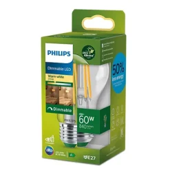 Philips Lighting LED CLA 60W A60 E27 2700K CL UE D SRT4 Hot