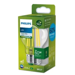 Philips Lighting LED CLA 60W A60 E27 4000K CL UE SRT4 Clearance