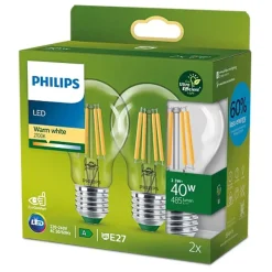 Philips Lighting LED CLA 40W A60 E27 2700K CL UE 2PF/SRT Online