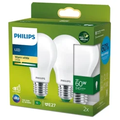 Philips Lighting LED CLA 60W A60 E27 2700K FR UE 2PF/SRT Outlet