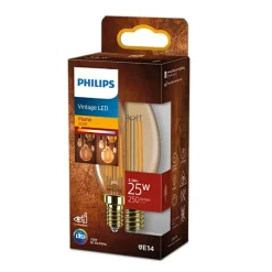 Philips Lighting Led Filamentlamp amber 25W B35 E14 Outlet