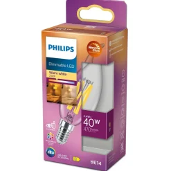 Philips Lighting LED kaarslamp Filament E14 BA35 3,4W-40W Dimbaar Sale
