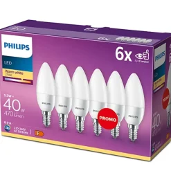 Philips Lighting LED Kaars 40W B35 E14 x6 Online