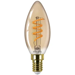 Philips Lighting LED kaarslamp Gold E14 B35 2,5W-15W Dimbaar Best