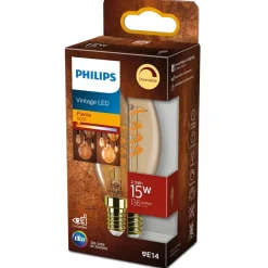 Philips Lighting LED kaarslamp Gold E14 B35 2,5W-15W Dimbaar Best