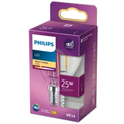 Philips Lighting LED Kogellamp Filament E14 P45 2W-25W Hot