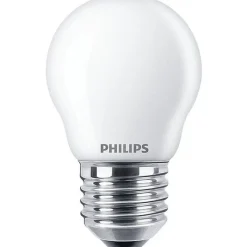 Philips Lighting LED kogellamp E27 P45 4,3W-40W CW Hot