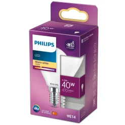 Philips Lighting LED kogellamp E14 P45 4,3W-40W WW New