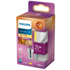 Philips Lighting LED kogellamp filament E14 P45 1,8W-25W Dimbaar Online