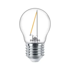 Philips Lighting LED kogellamp Filament E27 P45 1,4W-15W Discount