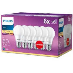 Philips Lighting Led Lamp 60W A60 E27 x6 Sale