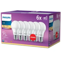 Philips Lighting Led Lamp 75W A60 E27 x6 Best