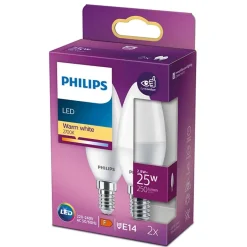 Philips Lighting LED 25W B35 E14 WW FR ND 2SRT6 Clearance