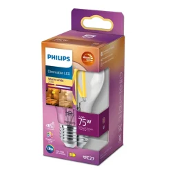 Philips Lighting LED-lamp filament E27 A60 7,2W-75W Dimbaar Outlet