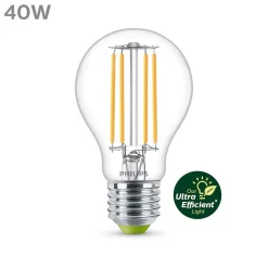 Philips Lighting LED-lamp filament E27 A60 2,3W-40W WH 3000K Outlet