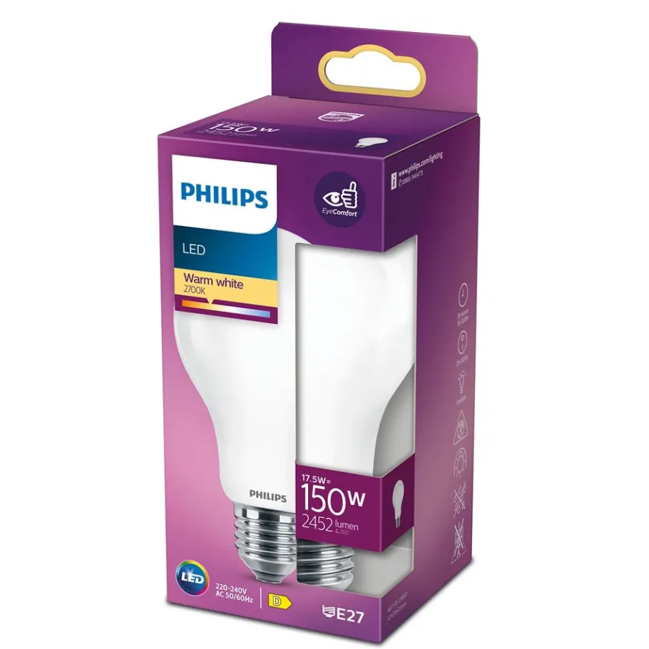 Philips Lighting LED-lamp Classic PHILIPS E27 A67 17,5W-150W WW Hot